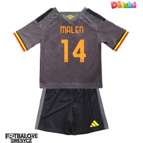 AS Roma Donyell Malen #14 Dětské Alternativní dres komplet 2026-27 Krátký Rukáv (+ trenýrky)